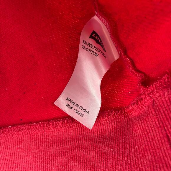 Levis Western Star Hoodie Women's Medium Red Paisley Polka Dots Hood READ - Picture 6 of 11